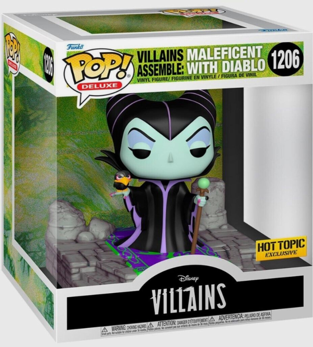 Funko Pop! Deluxe: Disney Villains Assemble #1206 Maleficent with Diablo