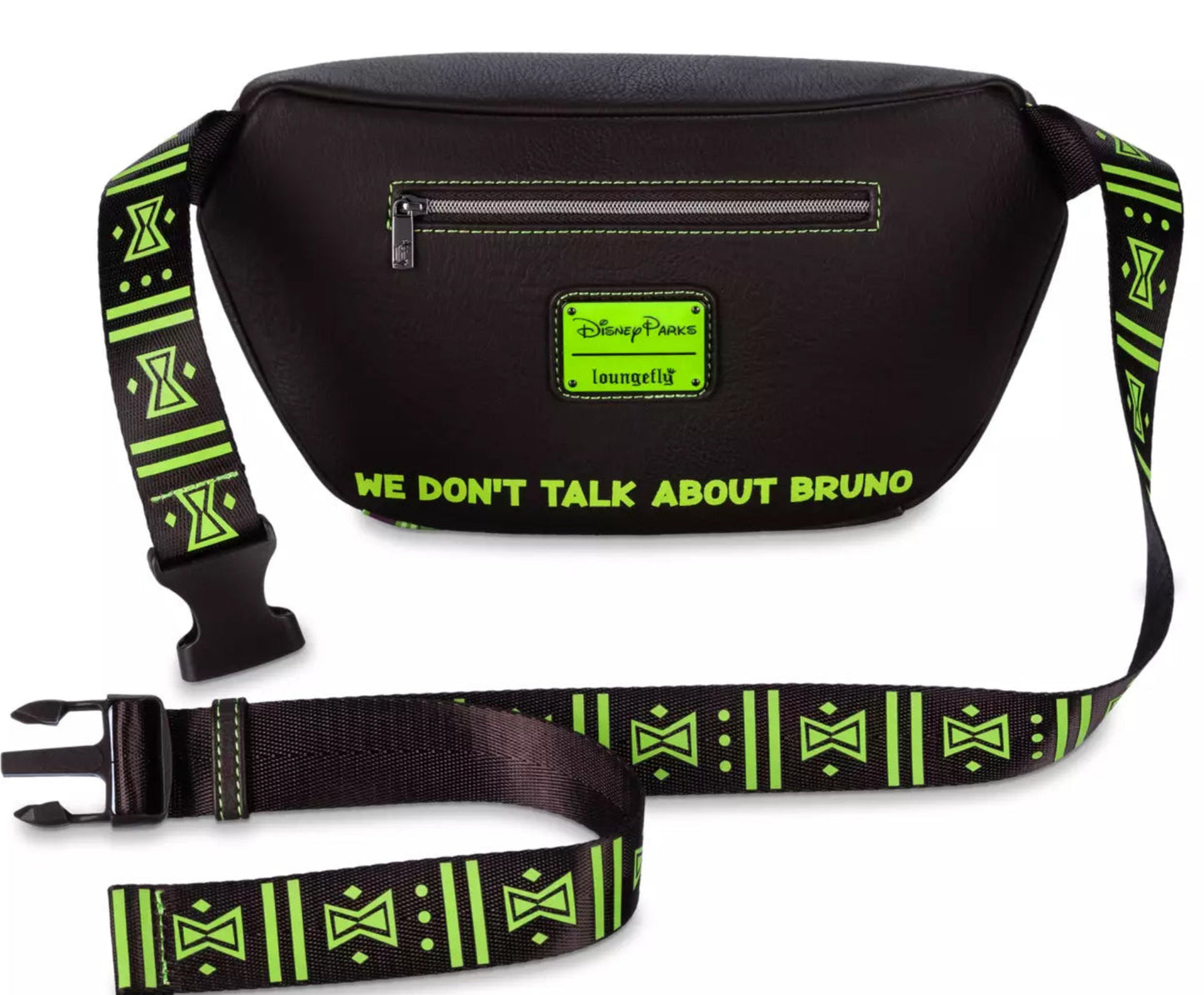 Disney Loungefly Encanto ''We Don't Talk About Bruno'' Glow-in-the-Dark Belt Bag