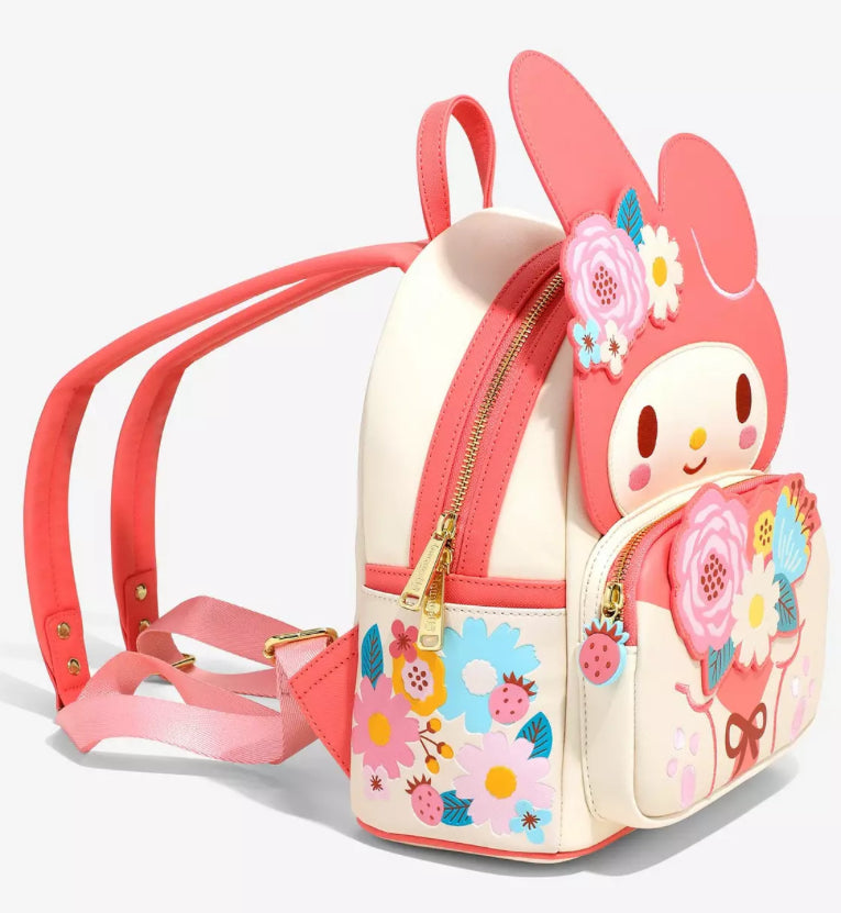 Loungefly Sanrio My Melody Figural Floral Mini Backpack