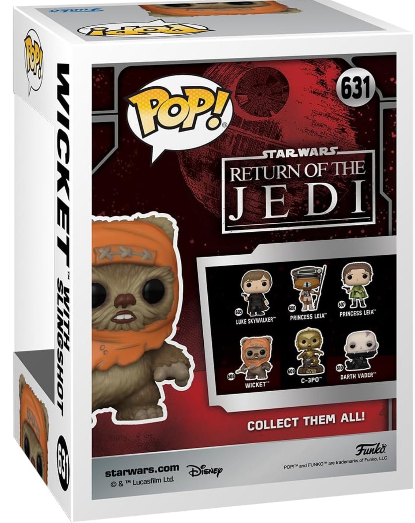 Funko Pop! Star Wars: Ewok with Sling Shot (SDCC'23), Collectable Vinyl Figure