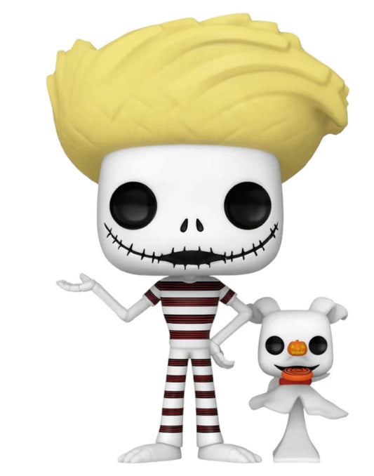 Funko Pop! The Nightmare Before Christmas #1470 Jack with Zero (Beach) Vinyl Figure and Buddy