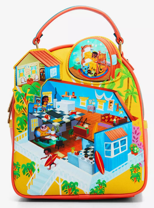 Disney Lilo & Stitch Isometric House Mini Backpack