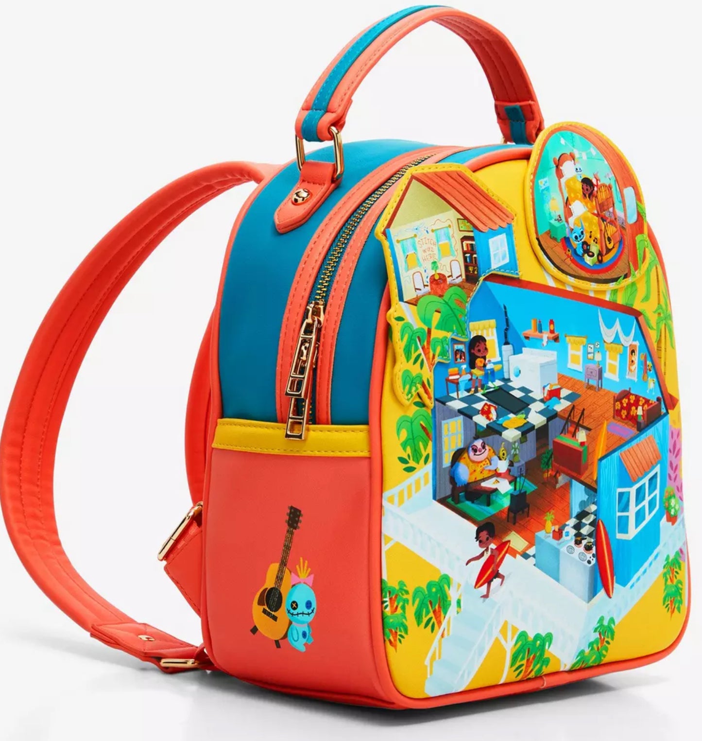 Disney Lilo & Stitch Isometric House Mini Backpack