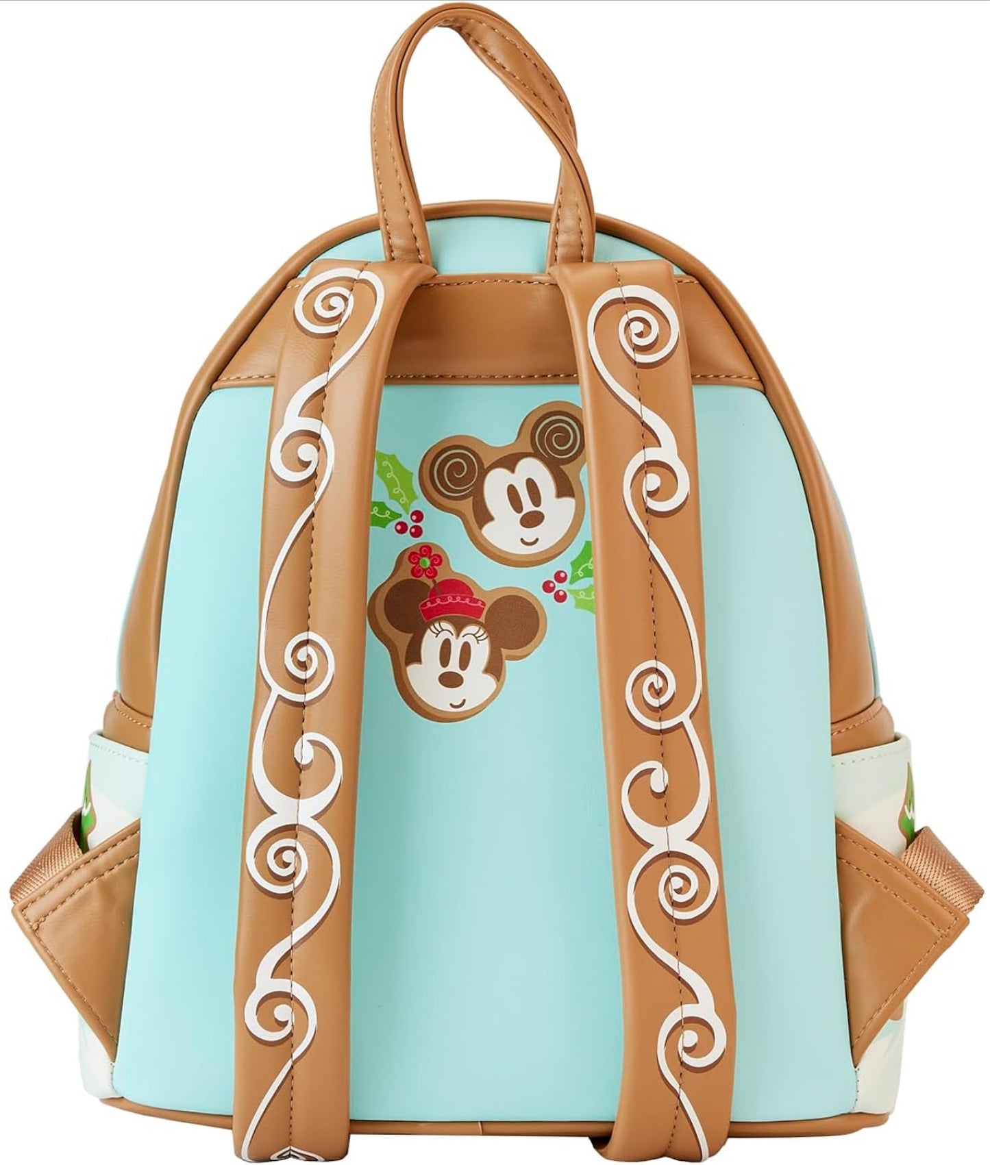 Loungefly Disney Mickey and Minnie Ice Skating Holiday (Gingerbread Scented) Mini-Backpack
