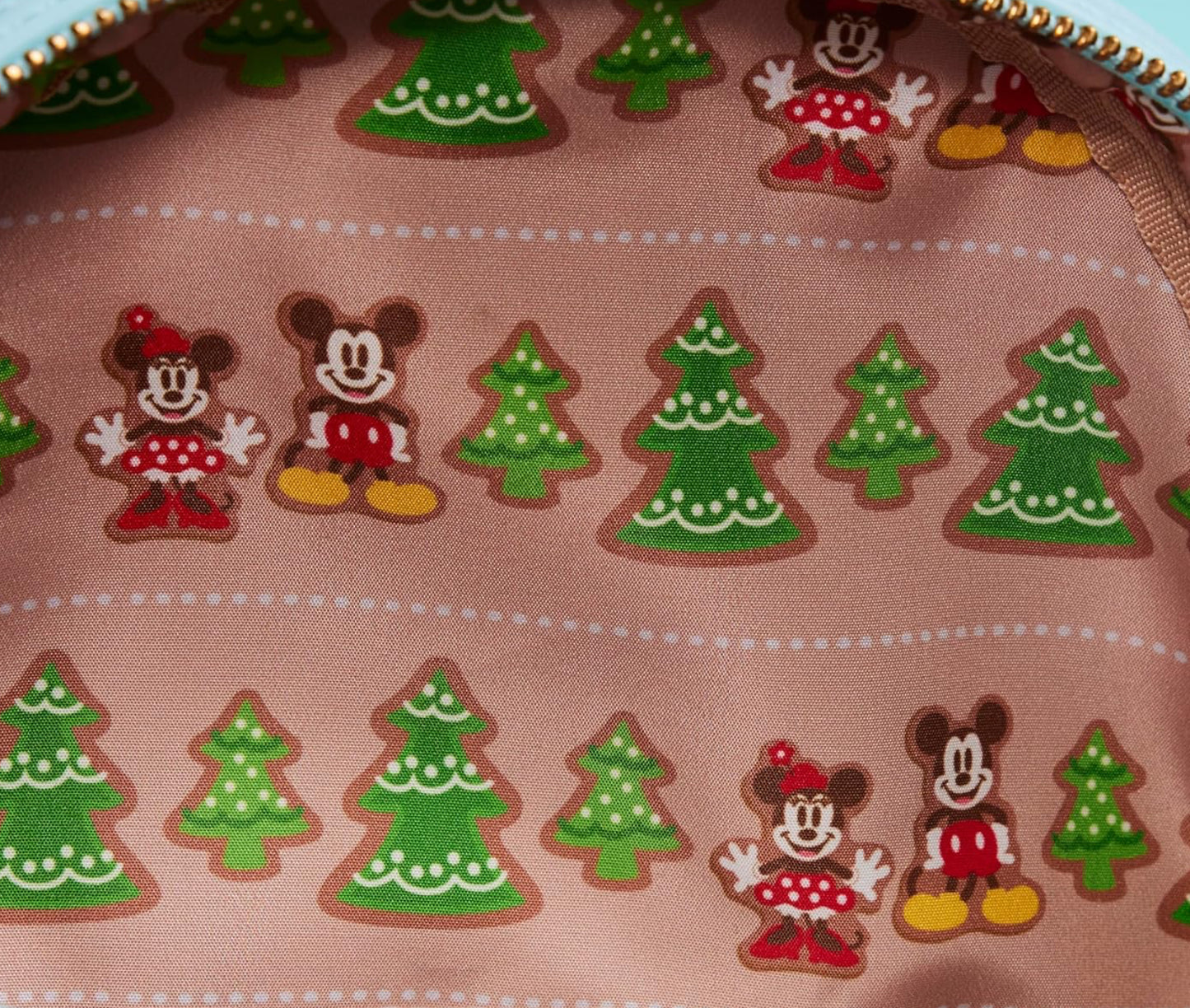 Loungefly Disney Mickey and Minnie Ice Skating Holiday (Gingerbread Scented) Mini-Backpack