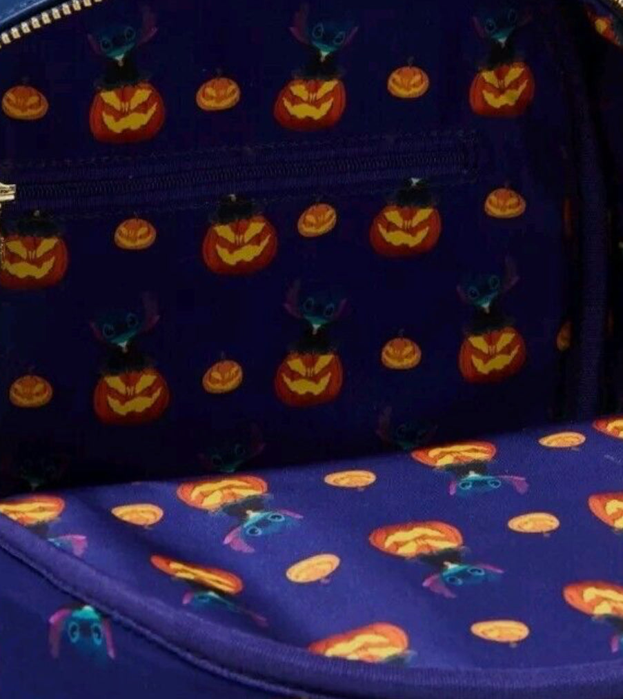 Loungefly Disney Lilo & Stitch Trick or Treating Halloween GITD Mini Backpack