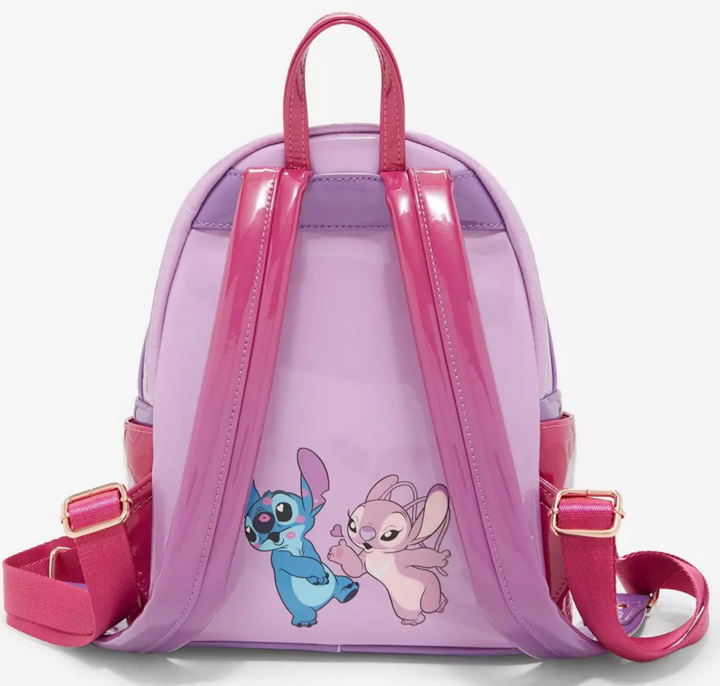 Loungefly Disney Lilo & Stitch Angel & Stitch Heart Moving Mini Backpack