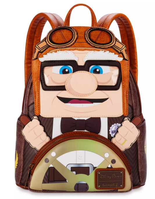 Disney Parks Pixar Up Carl Fredricksen Loungefly Mini Backpack