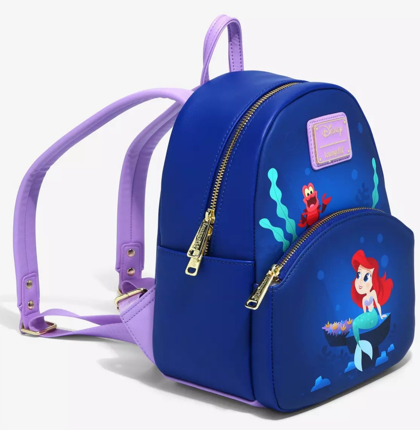 Loungefly The Little Mermaid Ariel & Sebastian Under the Sea Mini Backpack