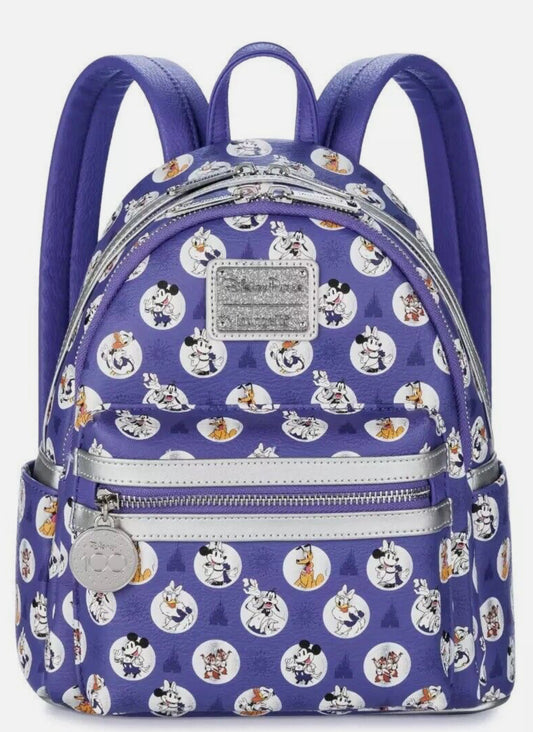 Disney 100 Mickey Mouse & Friends Loungefly Mini Backpack