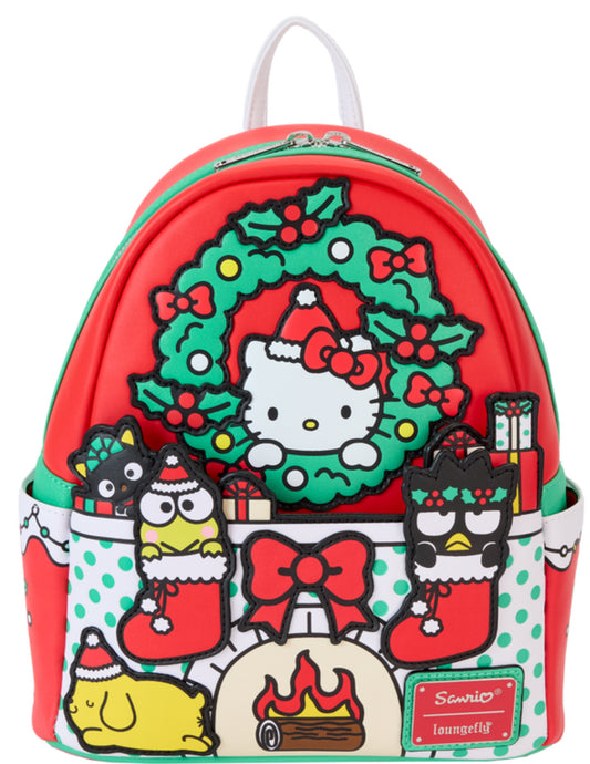 Loungefly Sanrio Hello Kitty & Friends Holiday Fire Place Mini Backpack