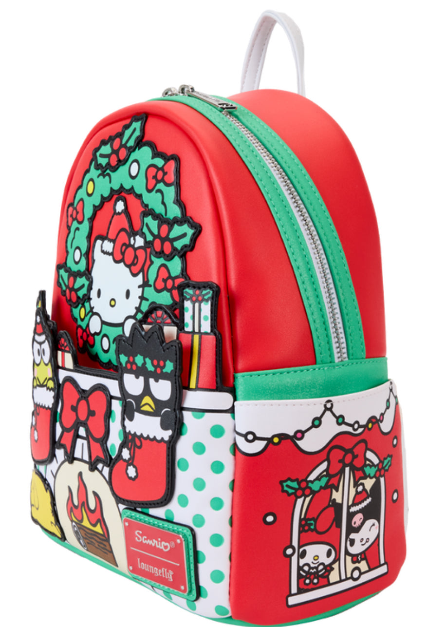 Loungefly Sanrio Hello Kitty & Friends Holiday Fire Place Mini Backpack