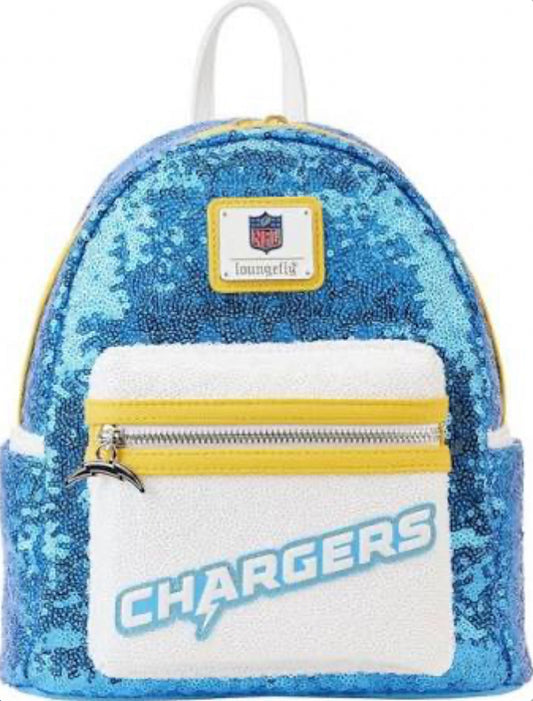Loungefly Los Angeles Chargers Sequin Mini Backpack