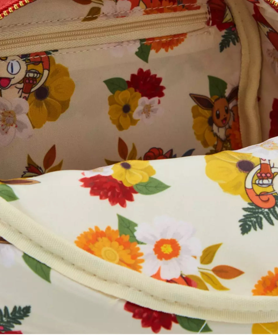 Loungefly Pokémon Charmander and Friends Floral Mini Backpack