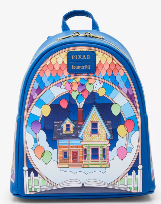 Loungefly Disney Pixar Up Stained Glass Mini Backpack