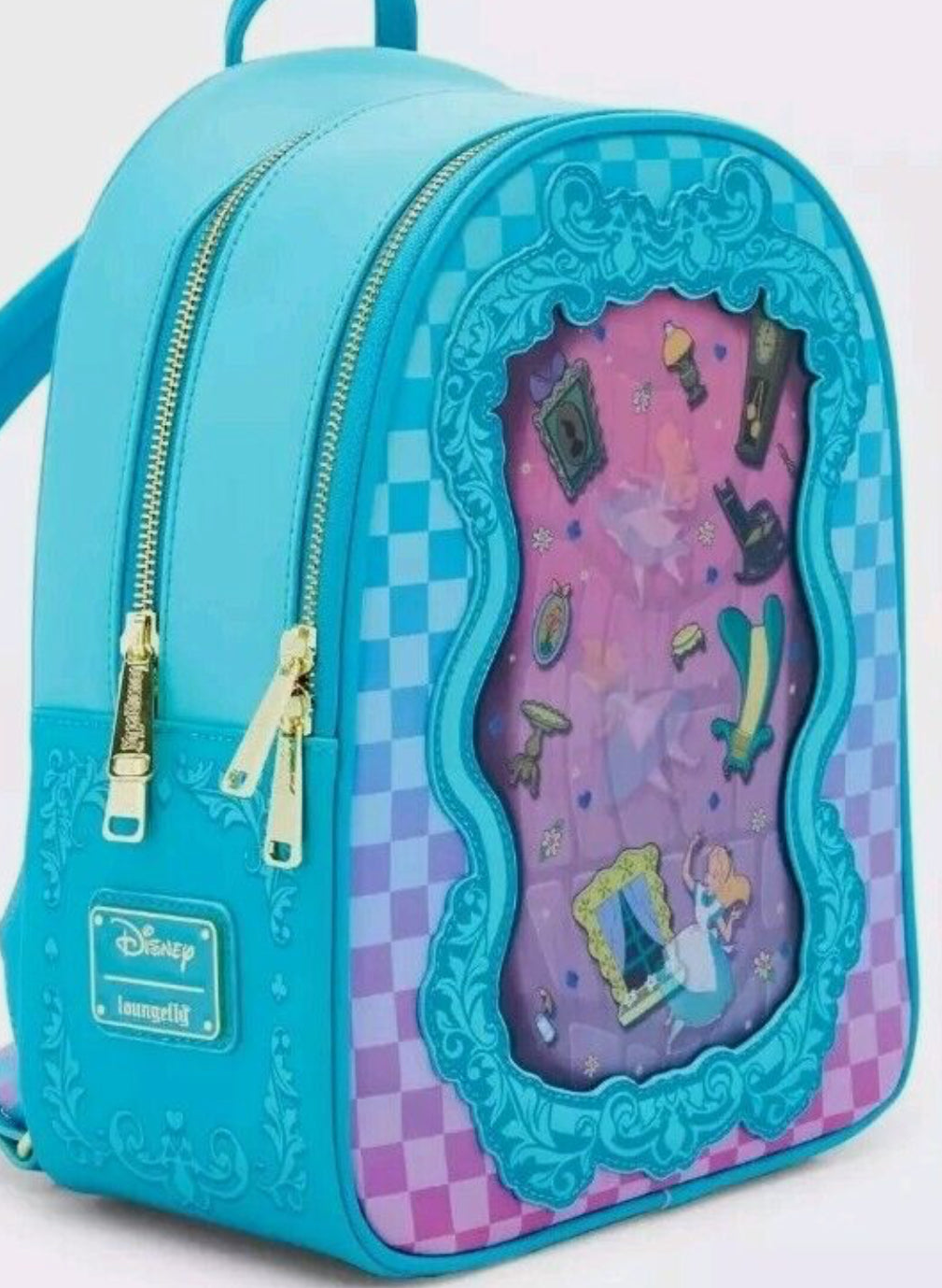 Loungefly Disney Alice in Wonderland Rabbit Hole Lenticular Mini Backpack