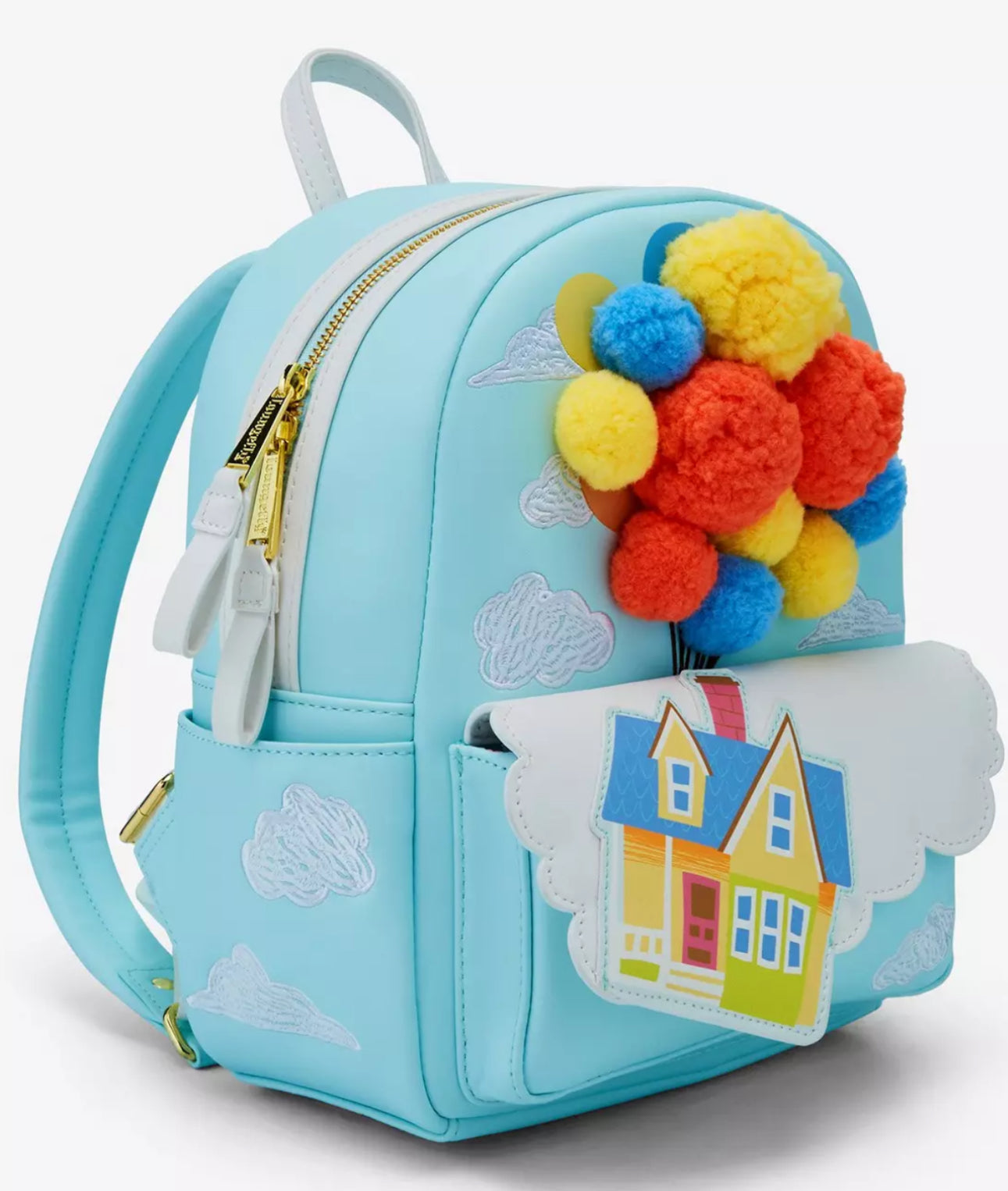 Loungefly Disney Pixar Up Floating House Pom Pom Mini Backpack