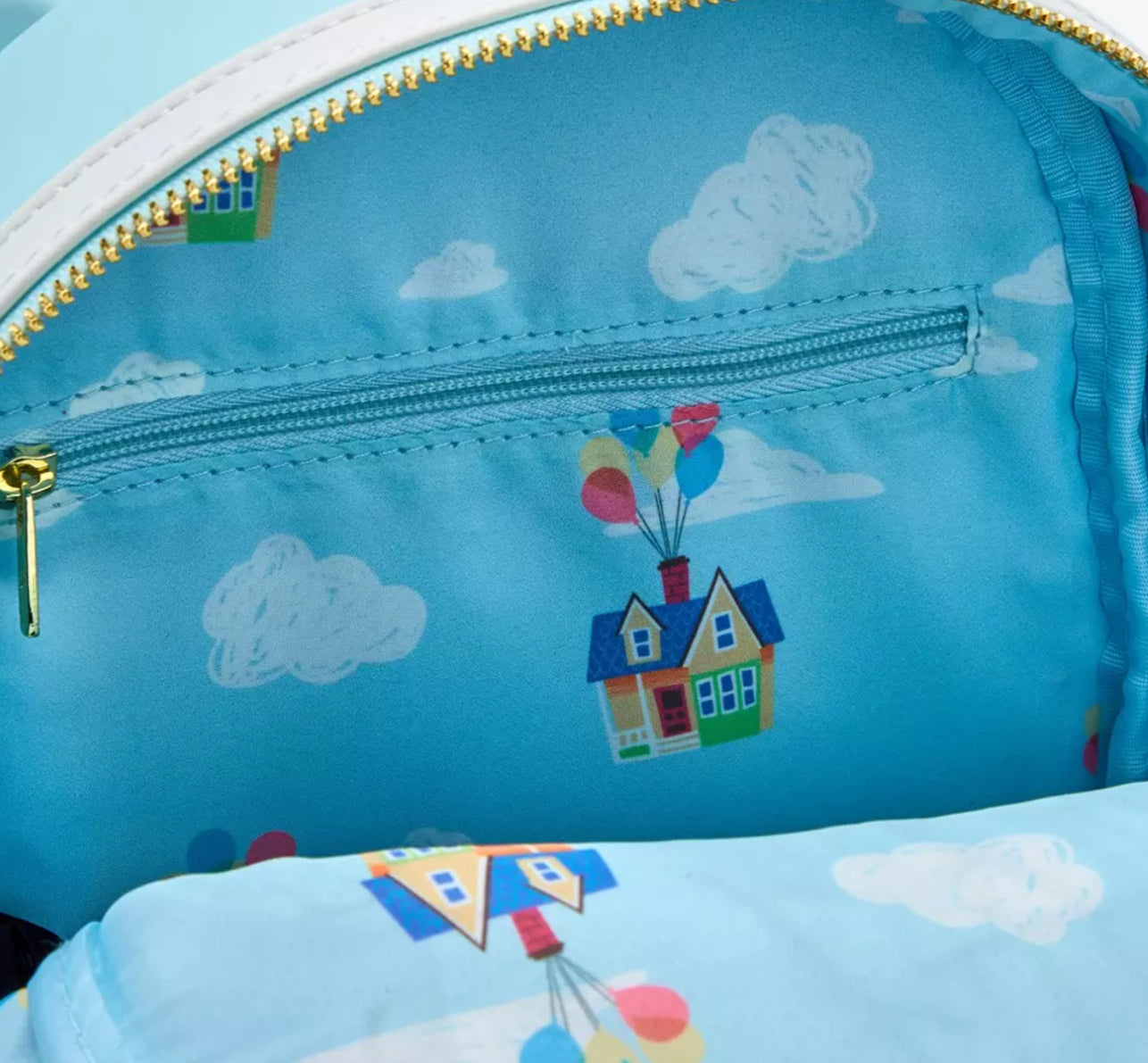Loungefly Disney Pixar Up Floating House Pom Pom Mini Backpack