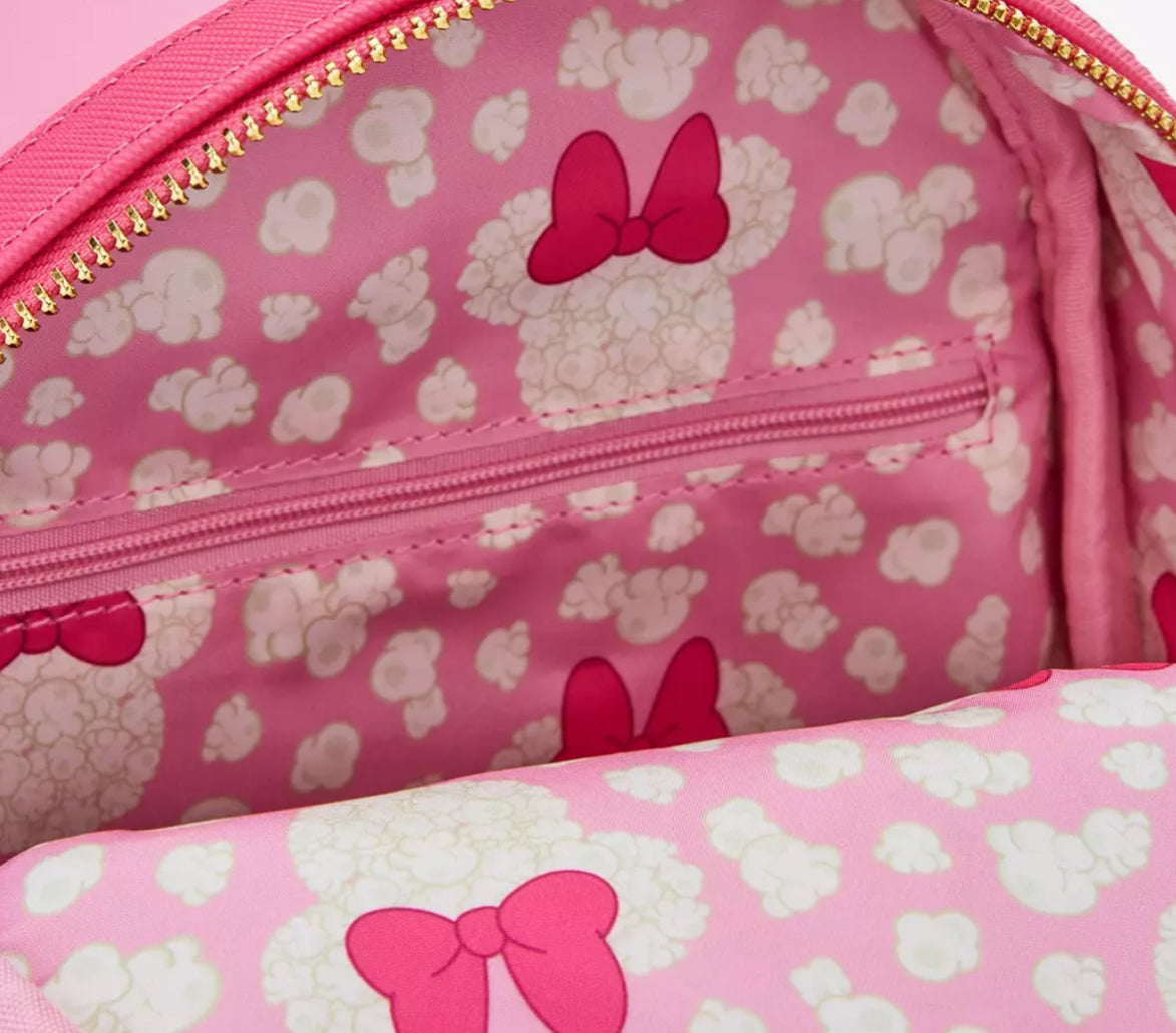 Loungefly Minnie Mouse Popcorn Ears Mini Backpack