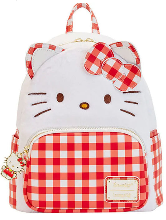 Loungefly Sanrio Hello Kitty Gingham Cosplay Mini Backpack
