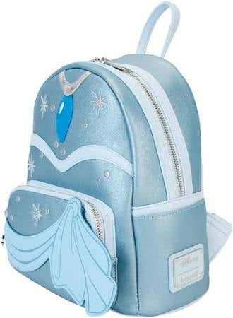 Loungefly The Princess and the Frog Tiana Blue Gown Glitter Cosplay Mini Backpack