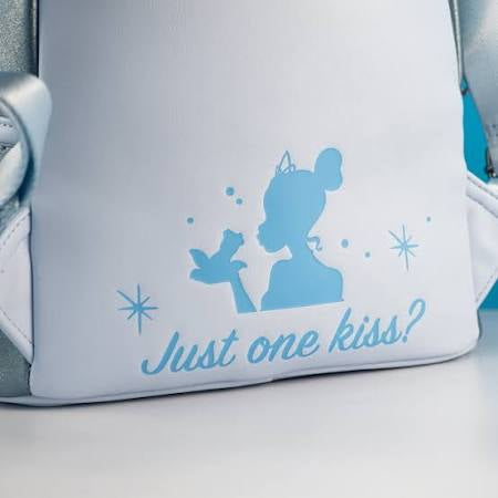 Loungefly The Princess and the Frog Tiana Blue Gown Glitter Cosplay Mini Backpack
