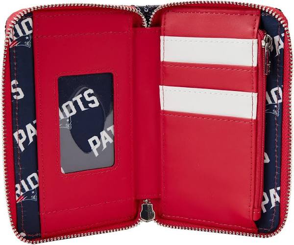 Loungefly New England Patriots Sequin Zip-Around Wallet