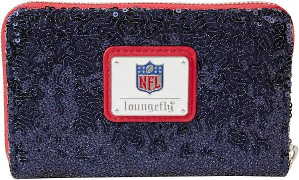 Loungefly New England Patriots Sequin Zip-Around Wallet