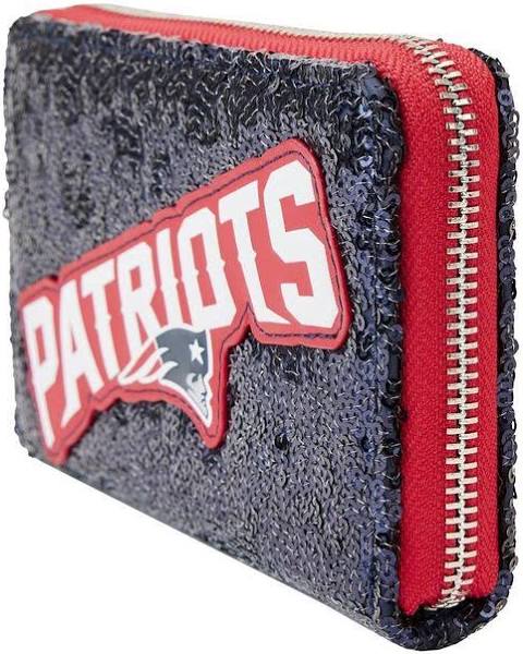 Loungefly New England Patriots Sequin Zip-Around Wallet