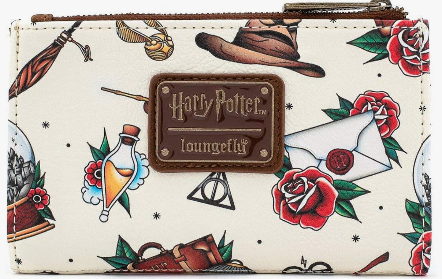 Loungefly x Harry Potter Tattoo All-Over Print Wallet