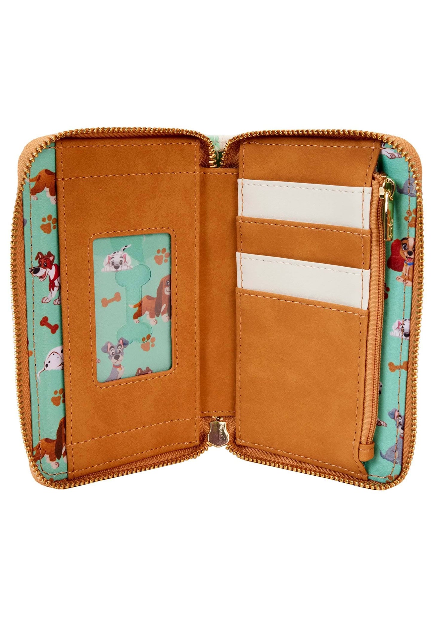 Loungefly Disney I Heart Disney Dogs Triple Lenticular Zip-Around Wallet