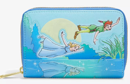 Loungefly Disney Peter Pan Night Glitter Zipper Wallet