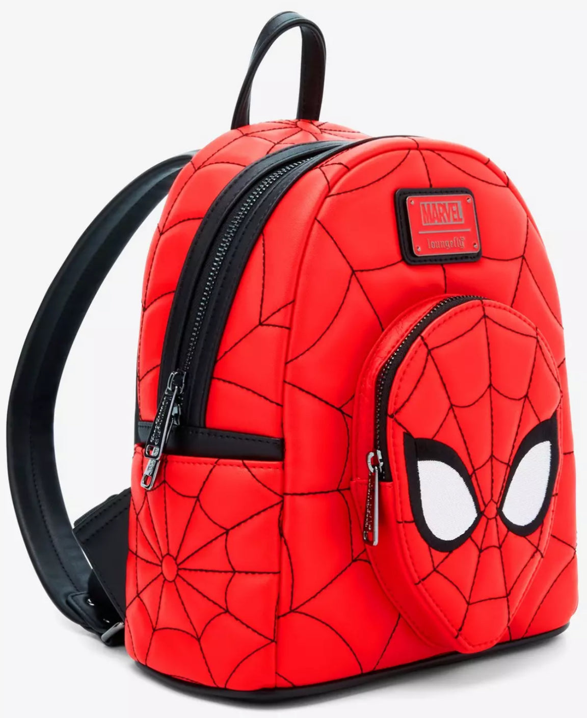 Loungefly Marvel Spider-Man Quilted Mask Mini Backpack