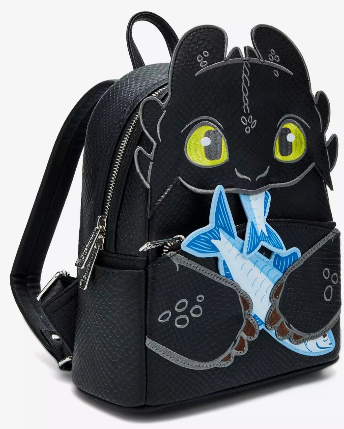 Loungefly DreamWorks How to Train Your Dragon Toothless & Fish Figural Mini Backpack