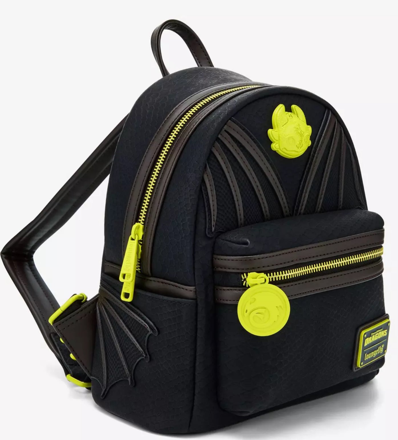 Loungefly DreamWorks How To Train Your Dragon Toothless Neon Mini Backpack