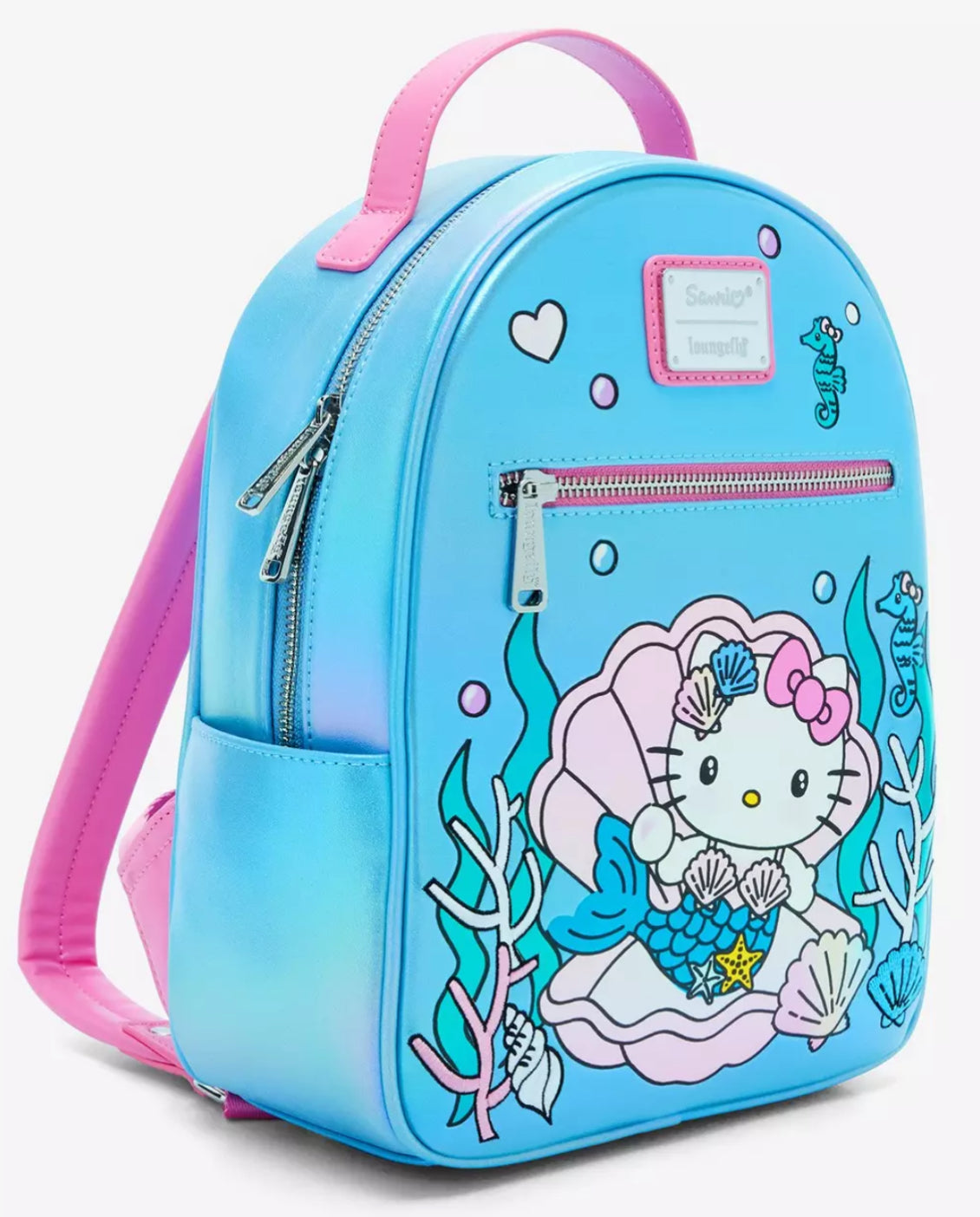 Loungefly Sanrio Hello Kitty Mermaid Metallic Mini Backpack