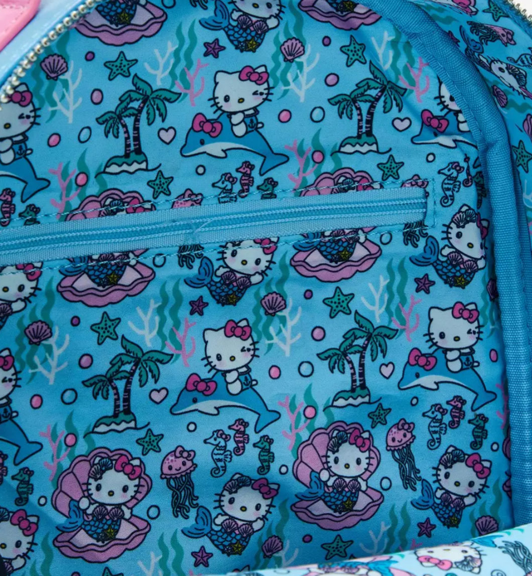 Loungefly Sanrio Hello Kitty Mermaid Metallic Mini Backpack