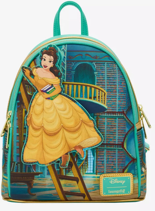 Loungefly Disney Beauty and the Beast Belle Library Mini Backpack