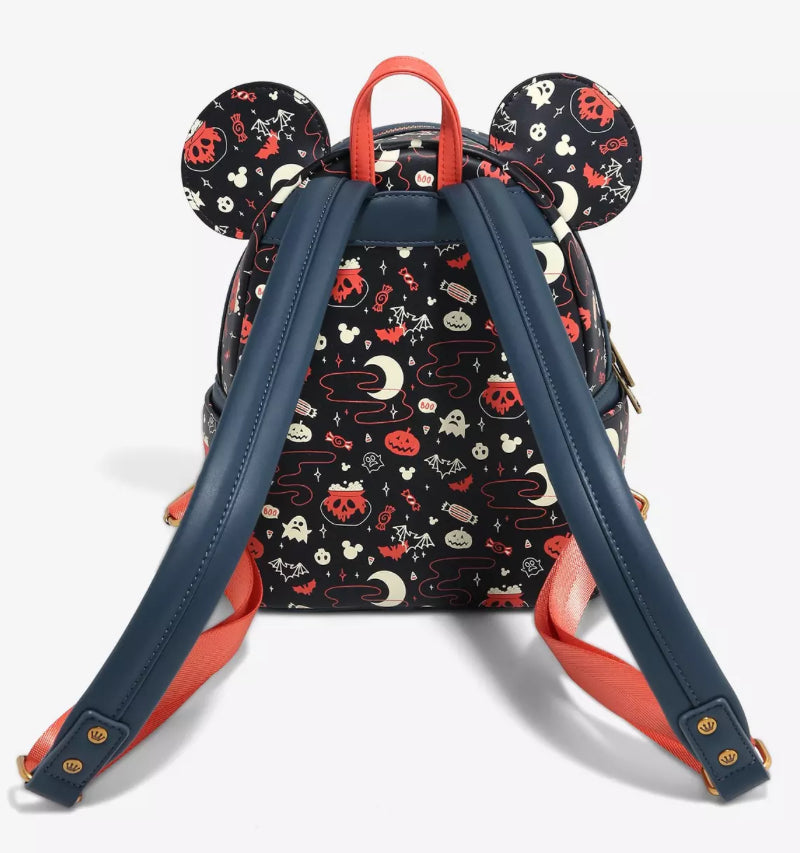 Loungefly Disney Mickey & Minnie Halloween Ears Glow-in-the-Dark Mini Backpack