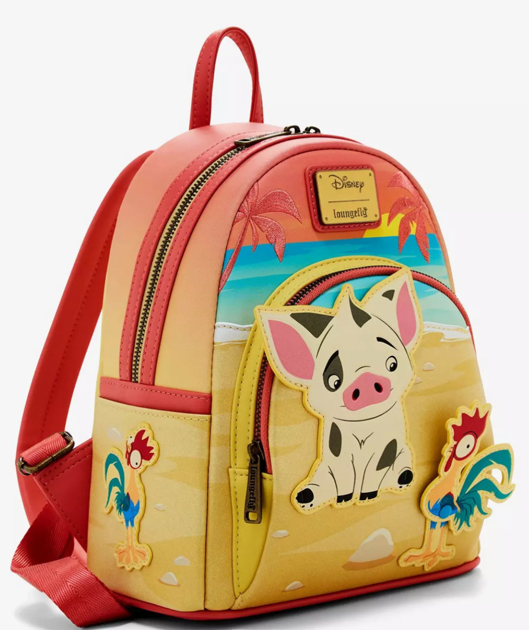 Loungefly Disney Moana Pua & Hei Hei Sunset Mini Backpack