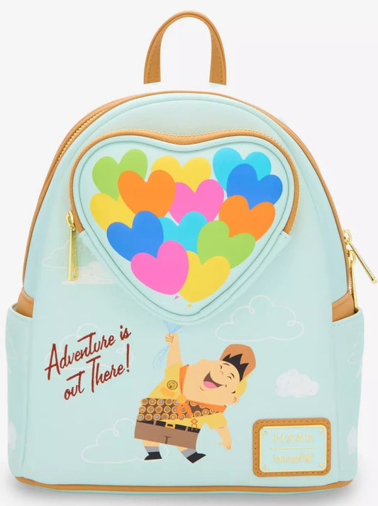 Loungefly Disney Pixar Up Russell Heart Balloons Mini Backpack