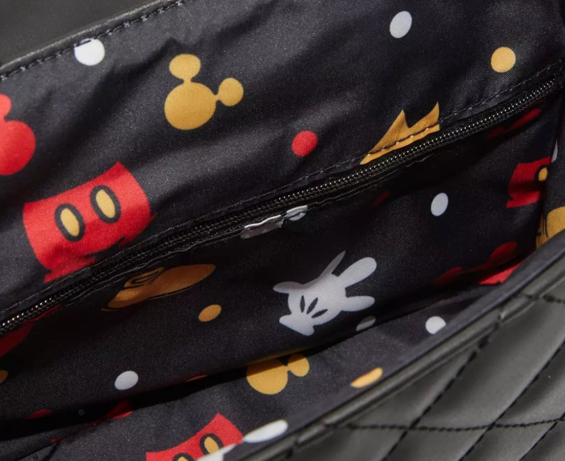 Loungefly Disney Mickey Mouse Icons Quilted Crossbody Bag