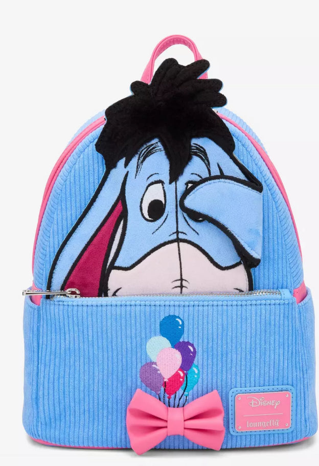 Loungefly Disney Winnie the Pooh Eeyore Peeking Corduroy Mini Backpack