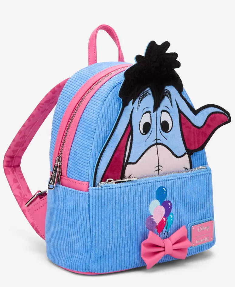 Loungefly Disney Winnie the Pooh Eeyore Peeking Corduroy Mini Backpack