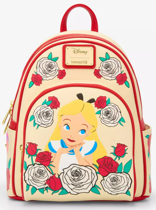 Loungefly Disney Alice in Wonderland Color Changing Roses Mini Backpack