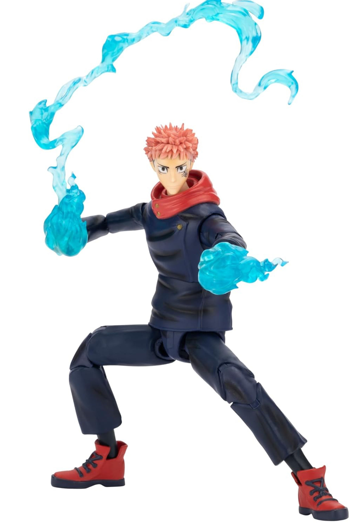 Total Anime Yuji Itadori - 6.5-Inch Scale Figure with Swappable Faceplates, Alternate Hands, and Energy Effects