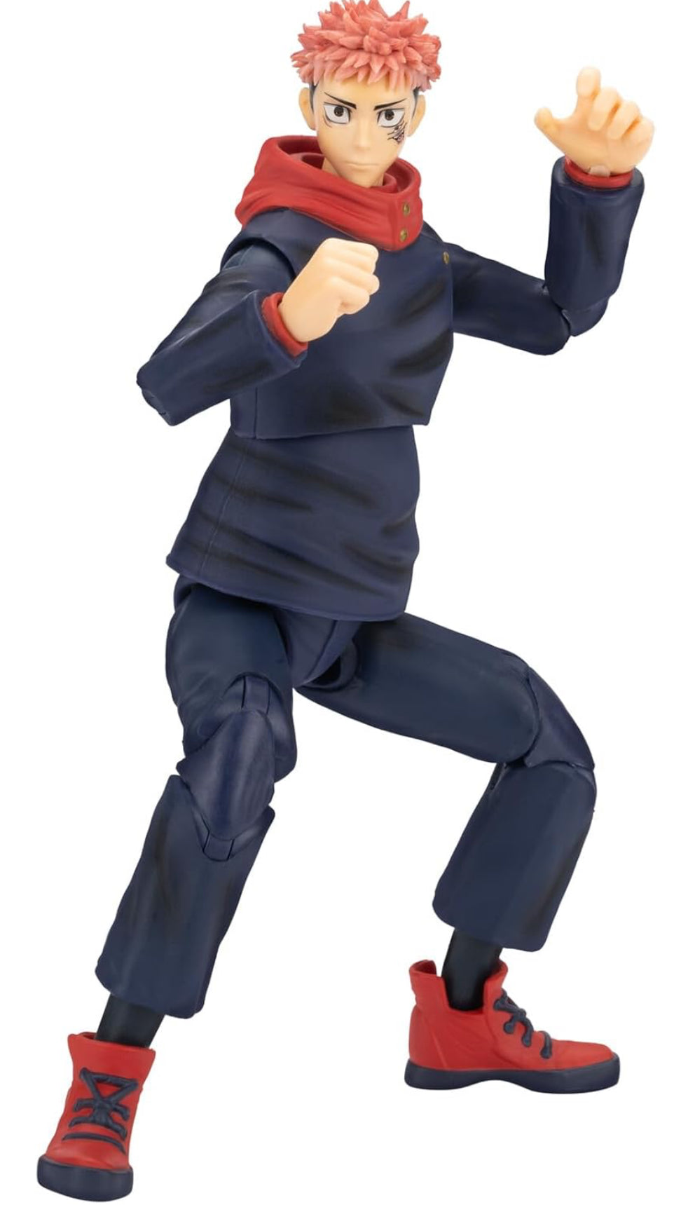 Total Anime Yuji Itadori - 6.5-Inch Scale Figure with Swappable Faceplates, Alternate Hands, and Energy Effects