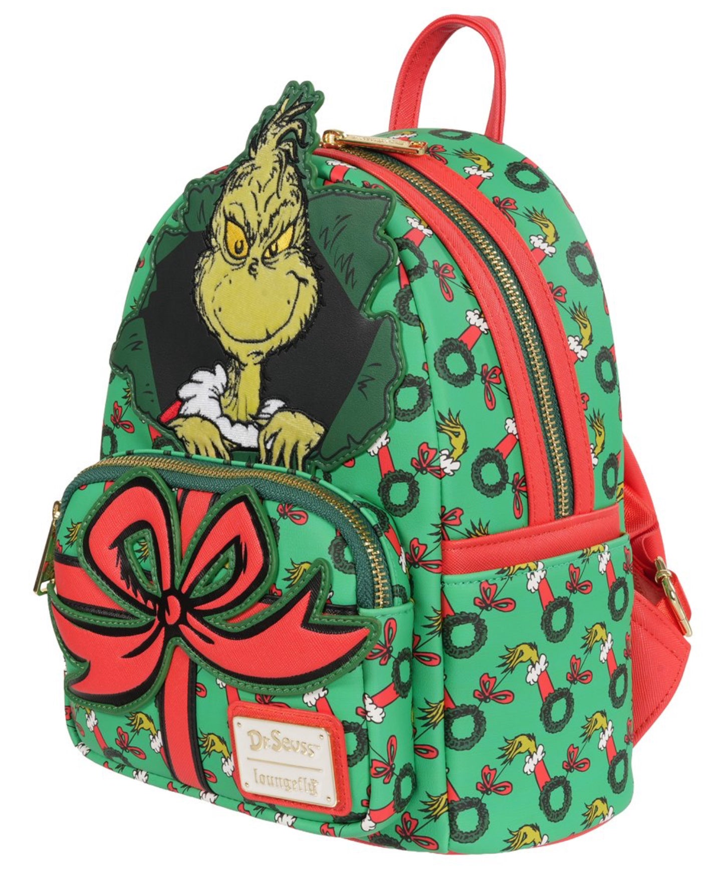 How the Grinch Stole Christmas Grinch Christmas Present Mini-Backpack - Entertainment Earth Exclusive