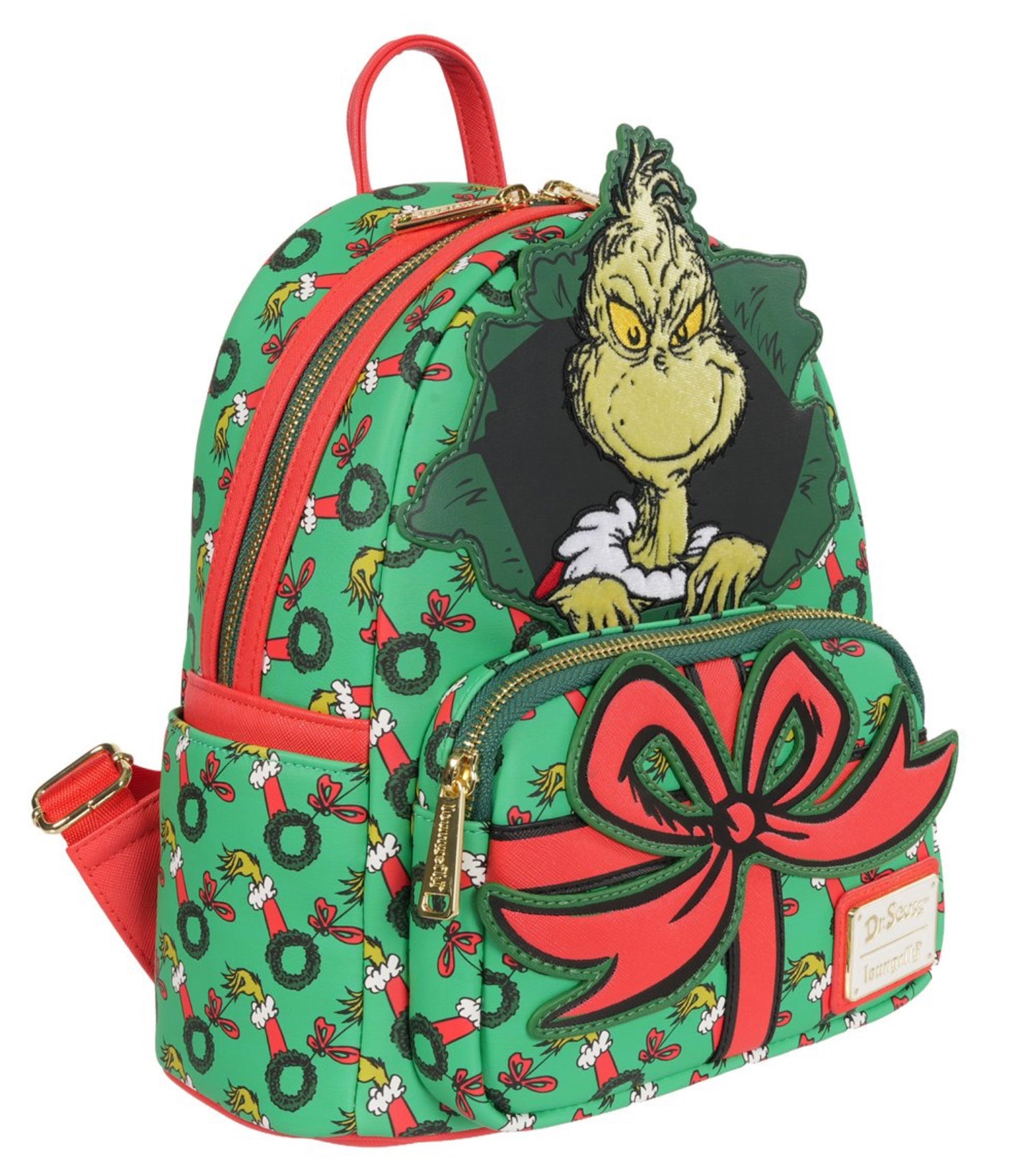 How the Grinch Stole Christmas Grinch Christmas Present Mini-Backpack - Entertainment Earth Exclusive