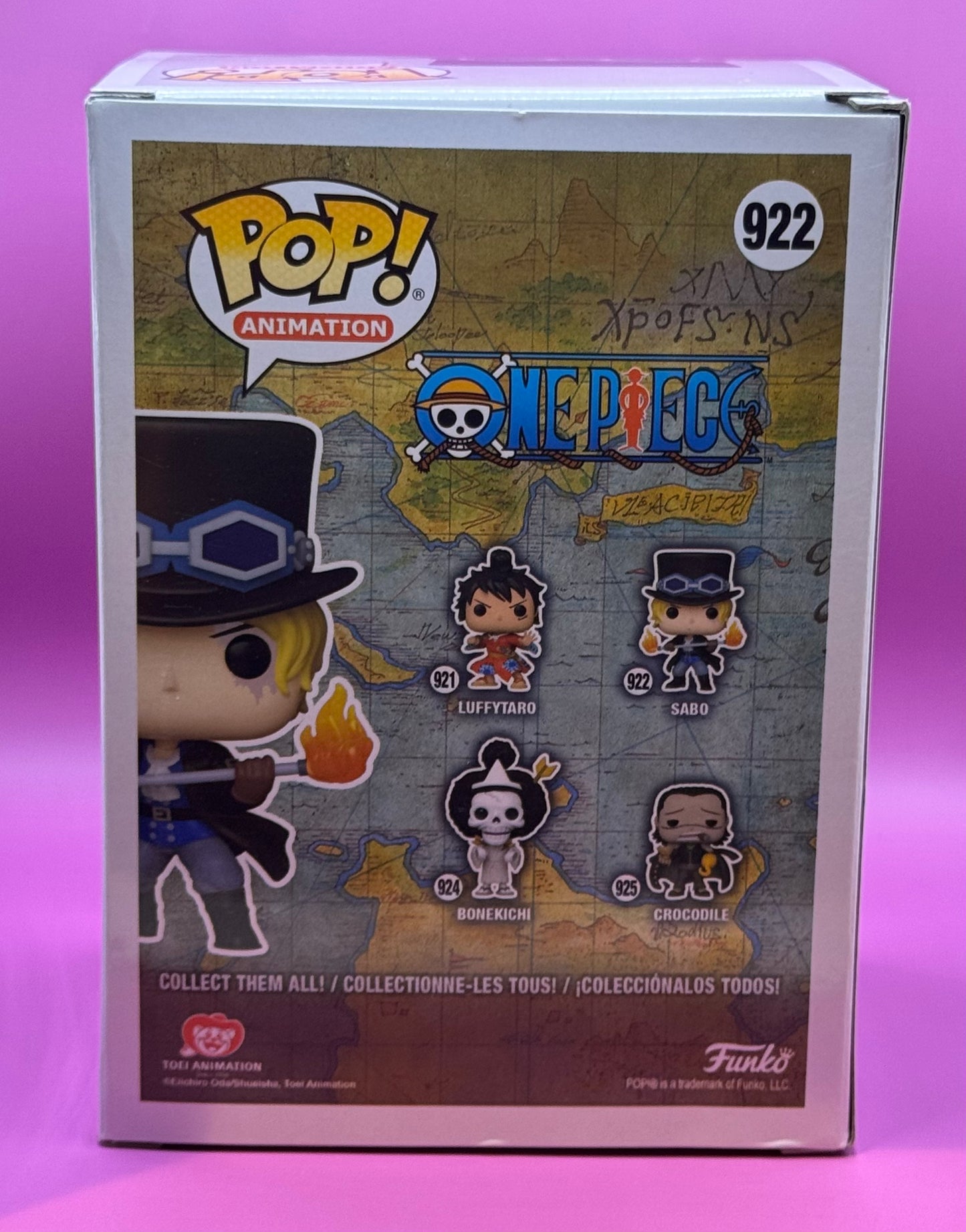 Funko -ONE PIECE 922 Sabo- Signed by Johnny Yong Bosch